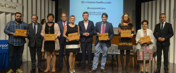 El programa Incorpora Castilla y León celebra su décimo aniversario y reconoce la labor de empresas y emprendedores