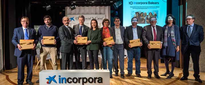 El programa Incorpora Baleares celebra su décimo aniversario y los 3.400 puestos de trabajo que ha facilitado