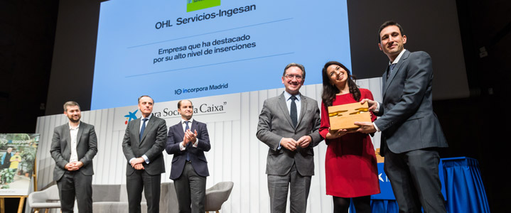 El compromiso de la empresa OHL Servicios con Incorpora Madrid impulsa la inserción laboral de 480 usuarios del programa